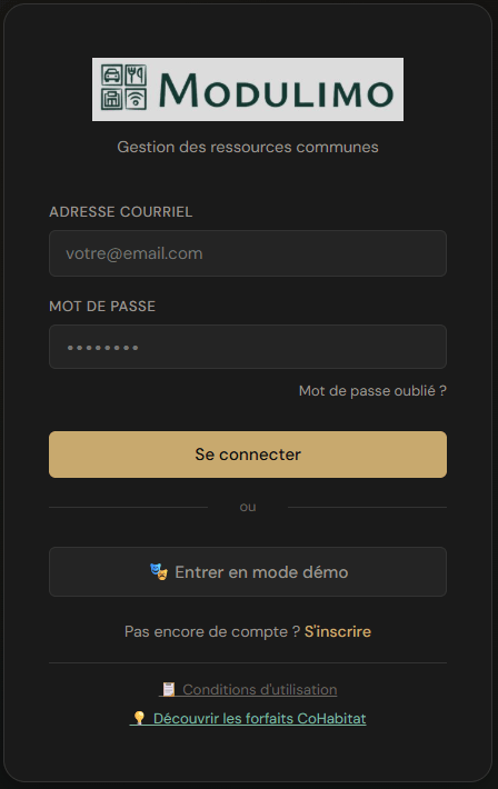 CoHabitat — plateforme Modulimo